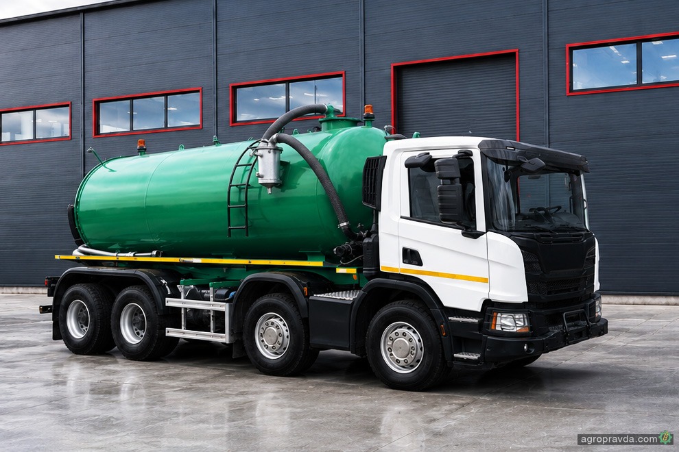 В Украине представили ассенизатор на шасси Scania 8×4 для коммунальной и промышленной инфраструктуры