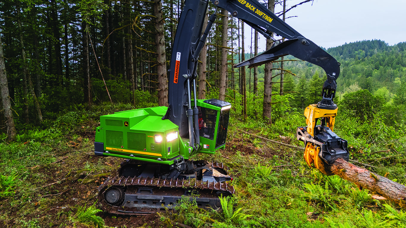 John Deere представила новые решения для заготовки леса на крутых склонах