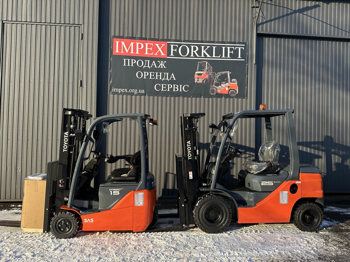 Вилочные погрузчики Toyota: дизельный и газовый на площадке IMPEX Forklift
