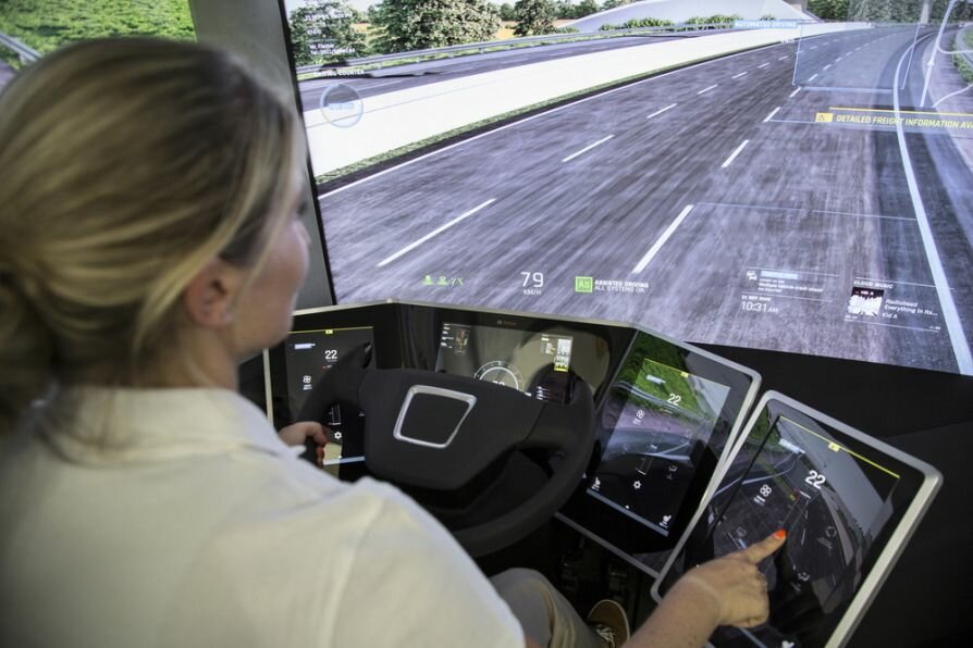 Тягач Bosch VisionX управление